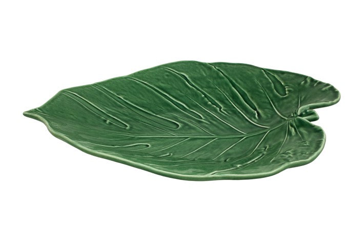 Bordallo Pinheiro Leaves - Swiss Cheese Platter 43 Green