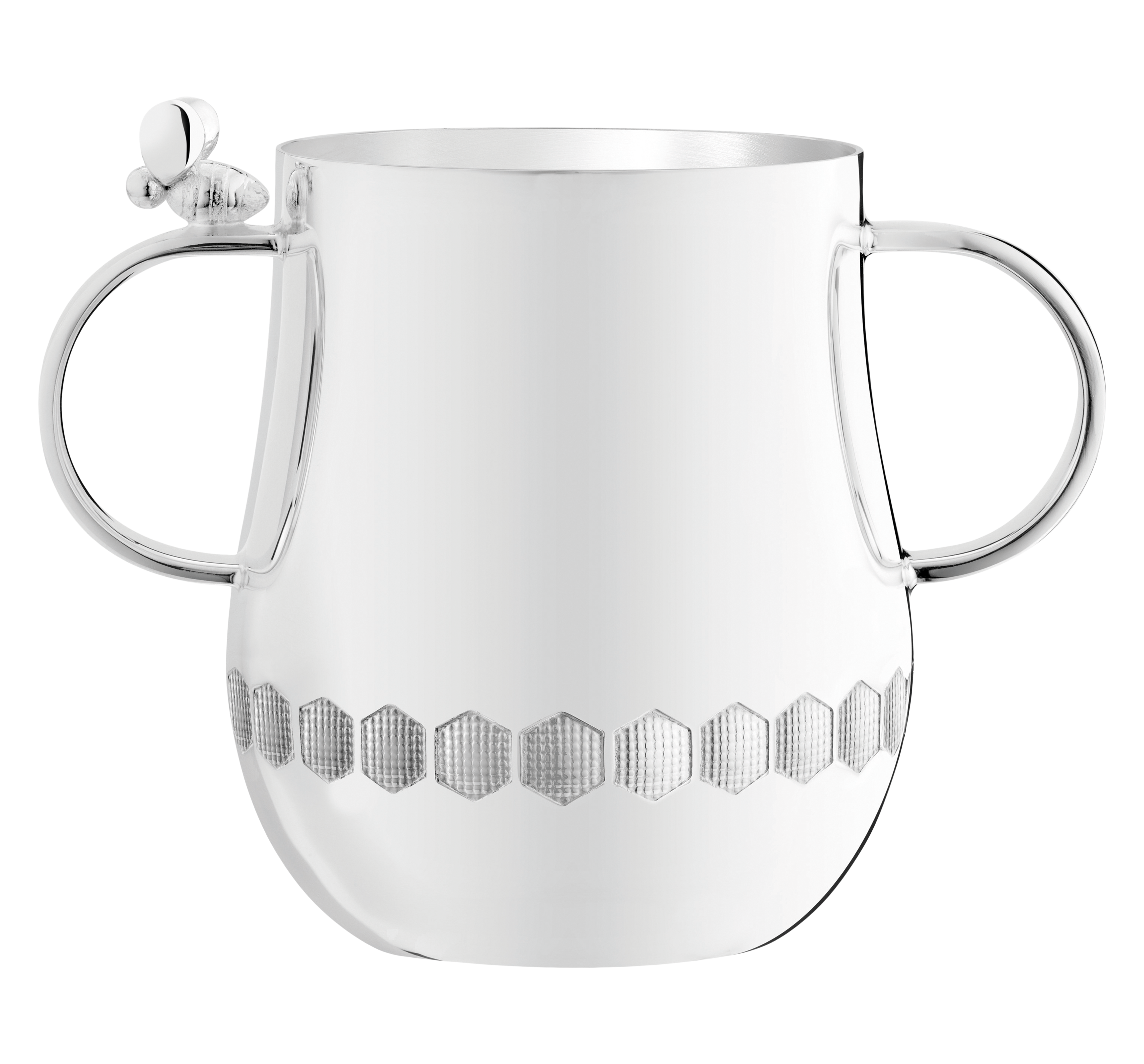 BeeBee Silver-Plated Baby Cup with 2 Handles