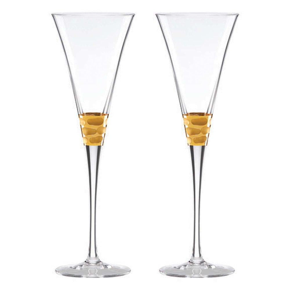 Truro Gold Toasting Flute Pair