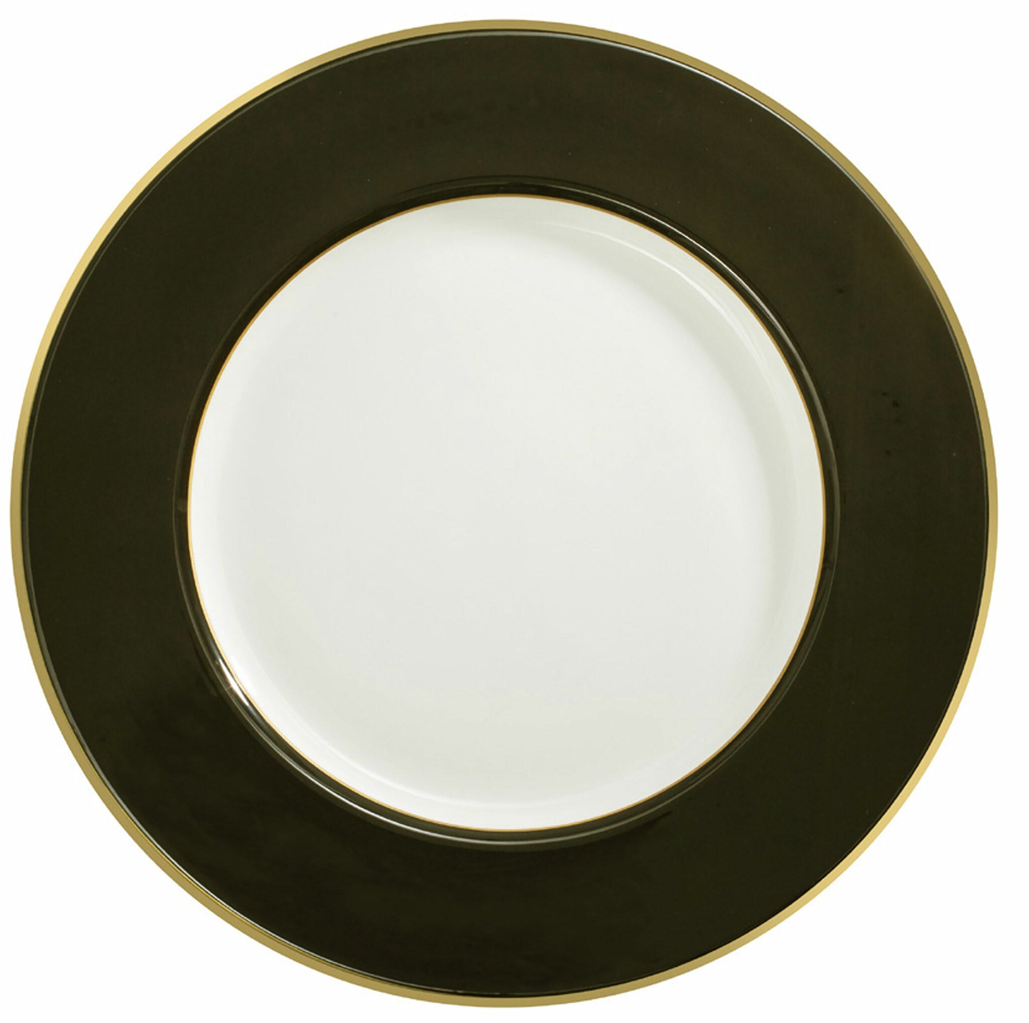 Plain Black - Gold - 13" Charger Plate