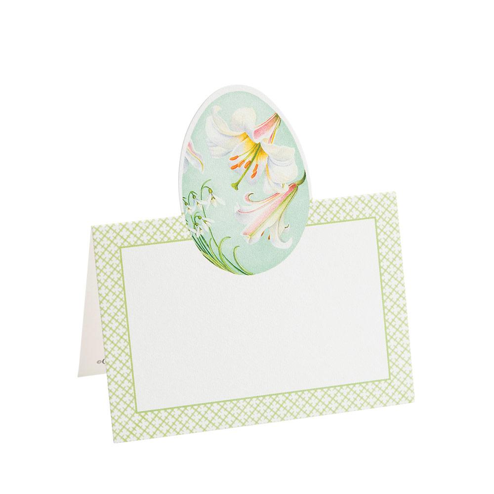 Floral Decorated Eggs Place Cards 8 per pack