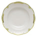 Herend Princess Victoria Green Rim Soup Plate 8"d - Green