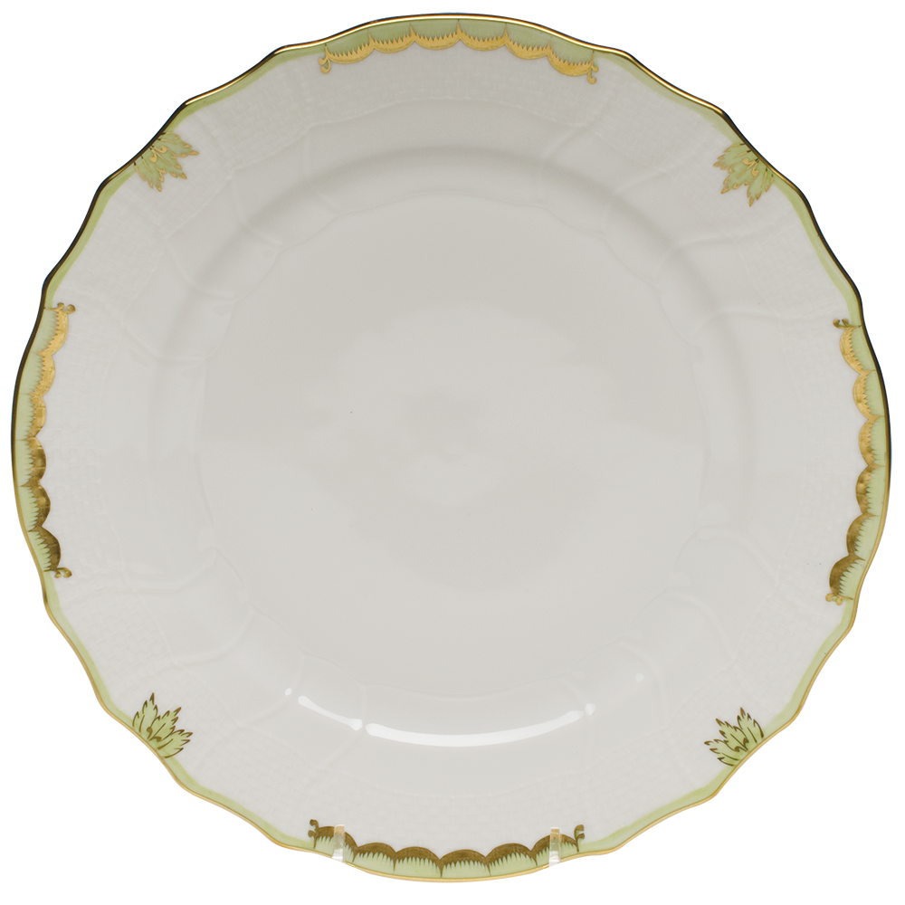 Princess Victoria Green Dinner Plate
