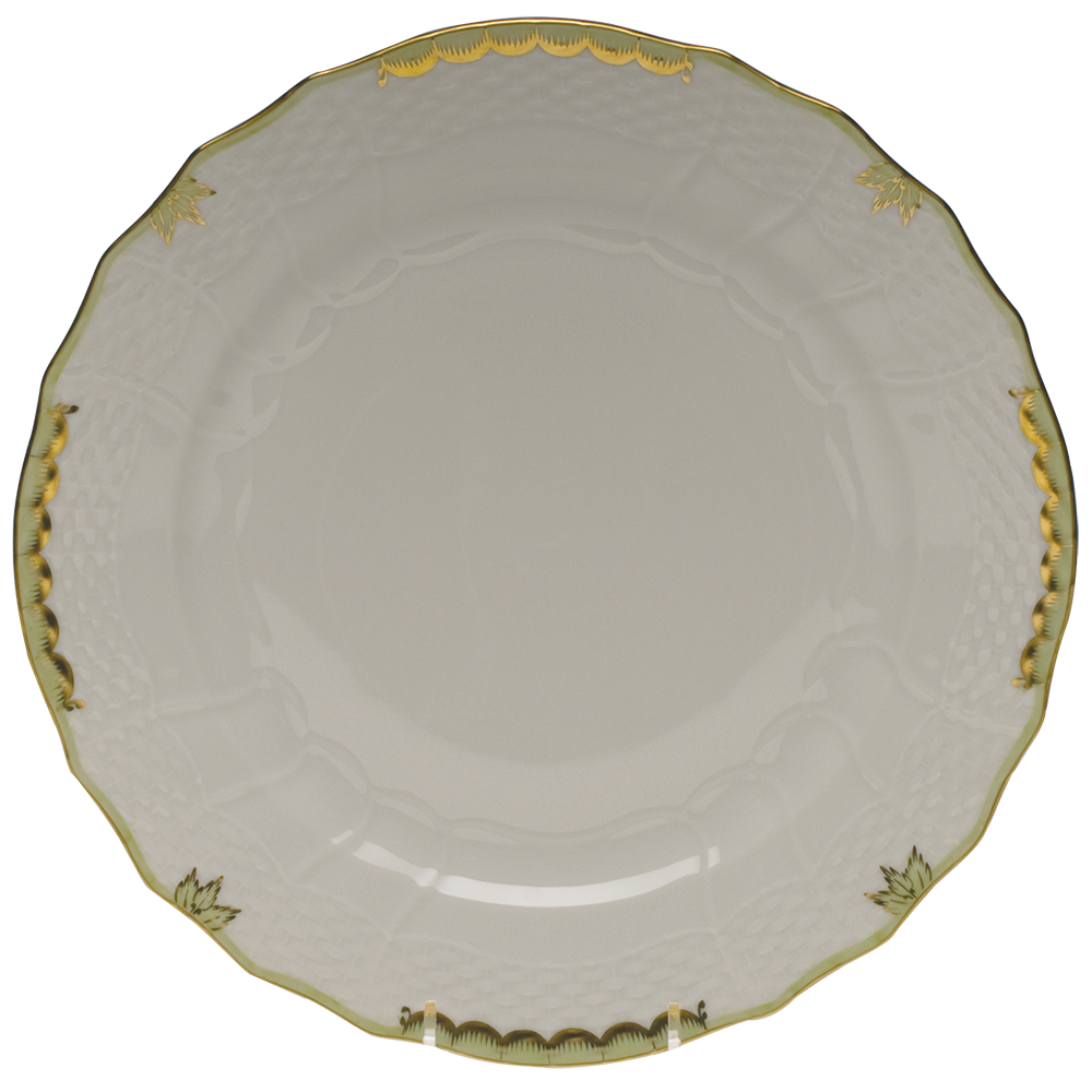 Princess Victoria Green Service Plate 11"d