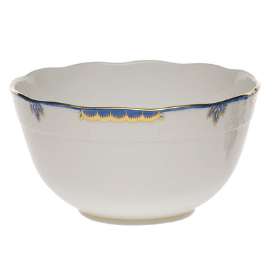 Herend Princess Victoria Blue Round Bowl (3.5 Pt) 7.5"d - Blue