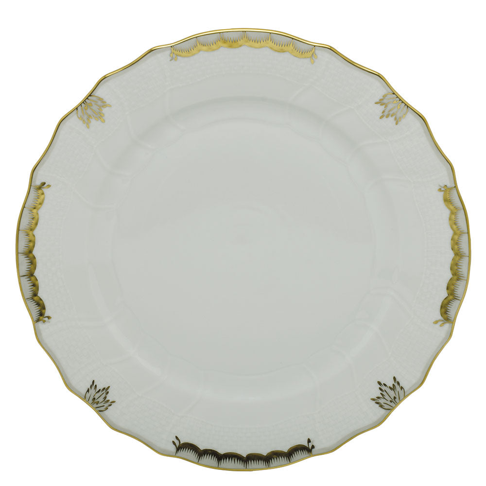 Herend Princess Victoria Gray Dinner Plate 10.5"d - Gray