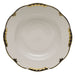 Herend Princess Victoria Black Rim Soup Plate 8"d - Black