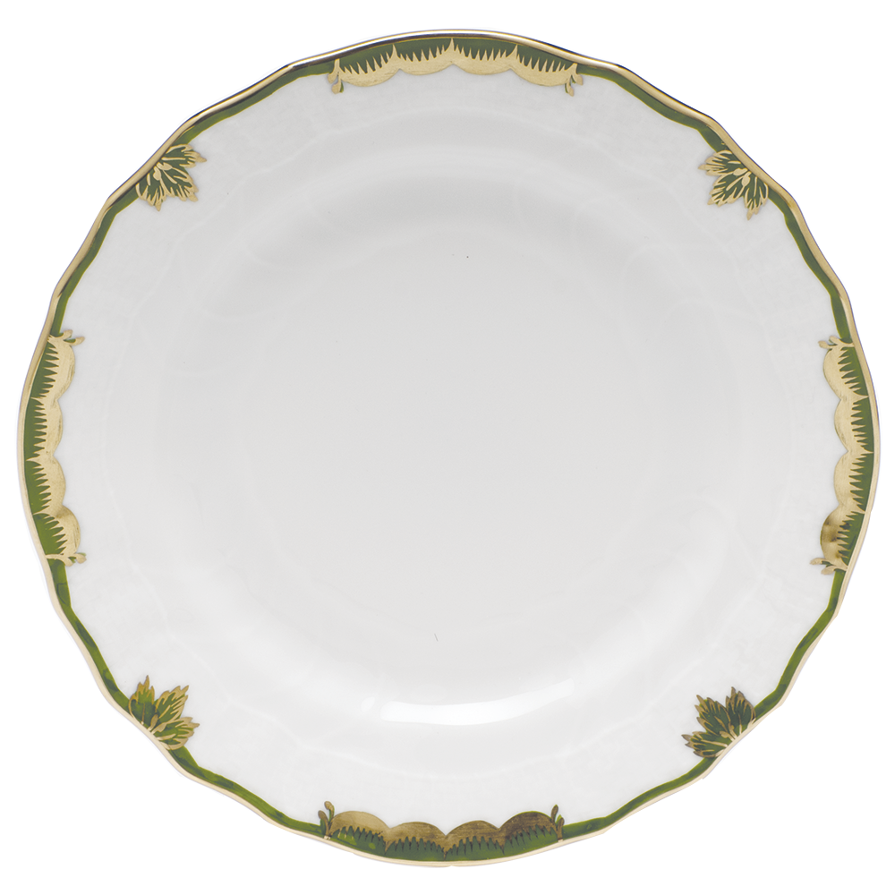 Princess Vict Dark Green Bread And Butter Plate 6"d