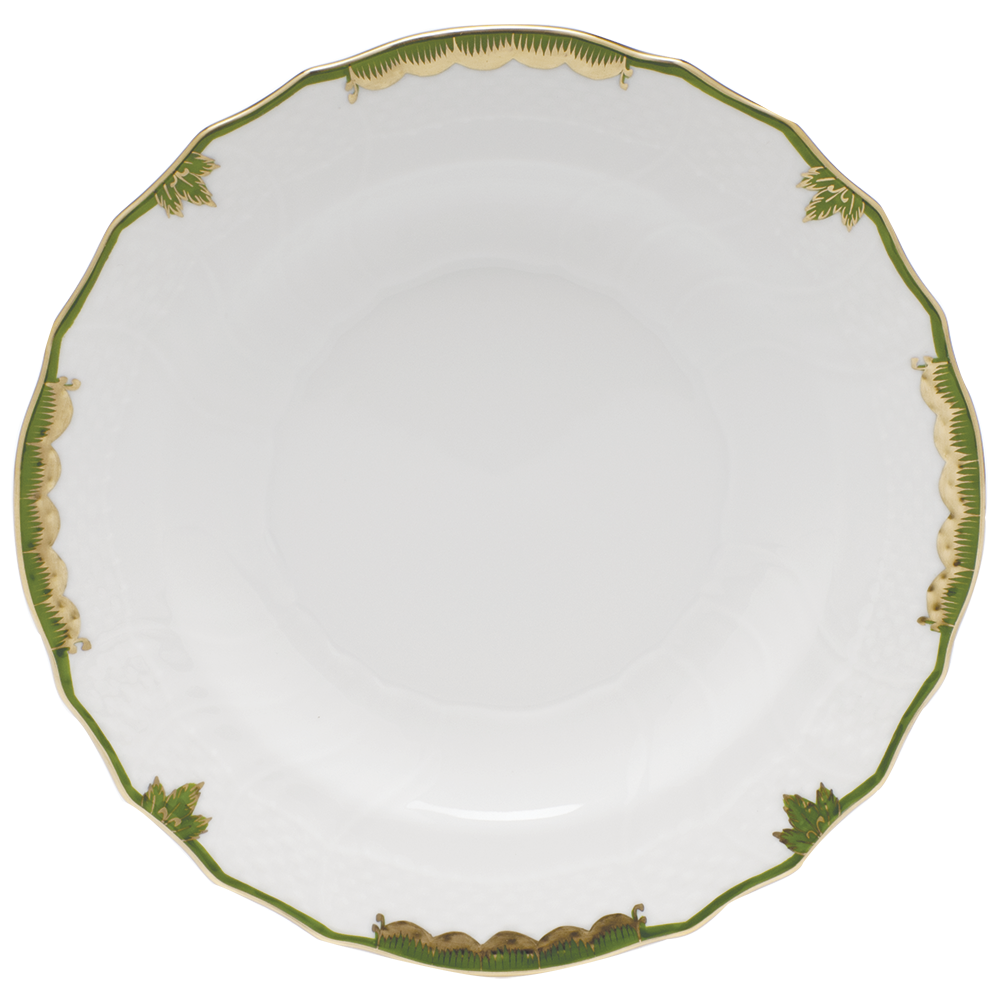 Princess Victoria Dark Green Salad Plate 7.5"d