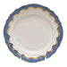 Herend White W/blue Border Bread And Butter Plate 6"d - Blue