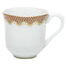 Herend White W/rust Border Mug (10 Oz) 3.5"h - Rust