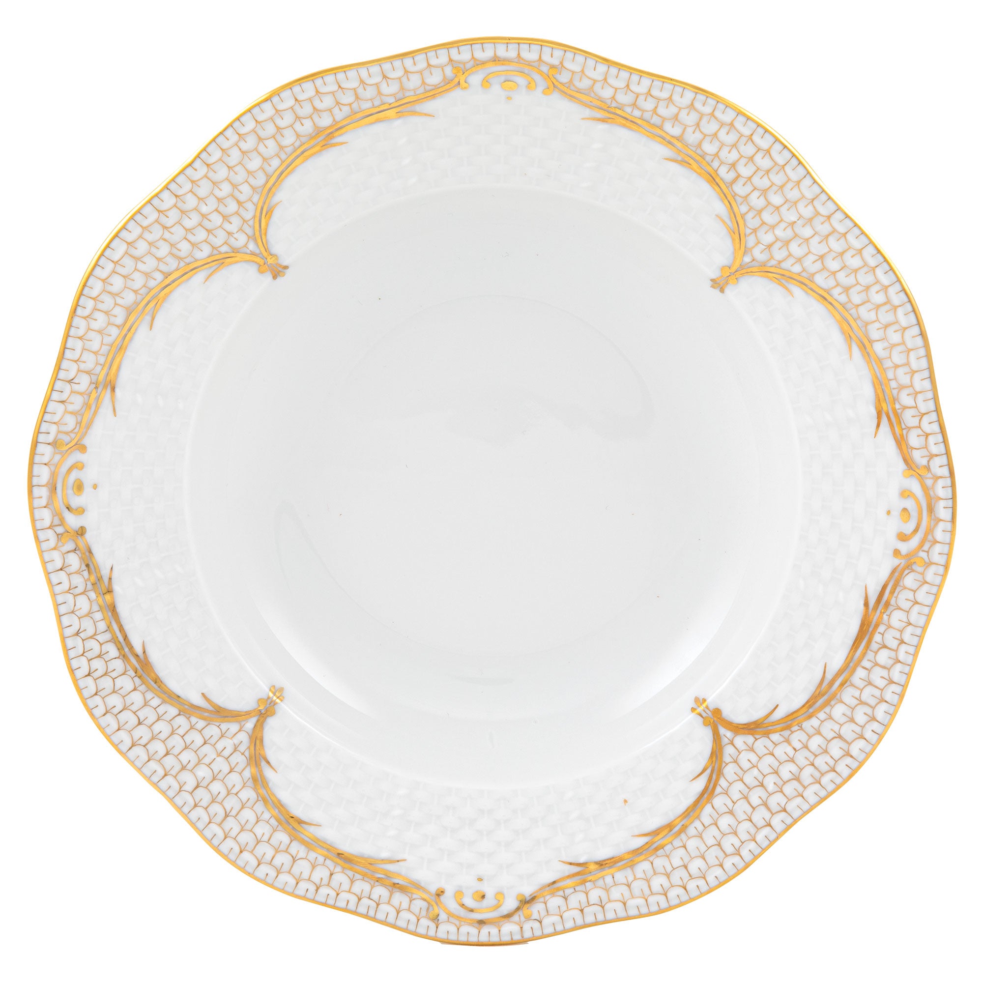 Herend Golden Elegance Rim Soup Plate 8"d