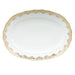 Herend White W/gold Border Platter 15"l X 11.5"w - Gold