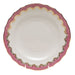 Herend White W/pink Border Salad Plate 7.5"d - Pink