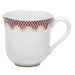 Herend White W/pink Border Mug (10 Oz) 3.5"h - Pink