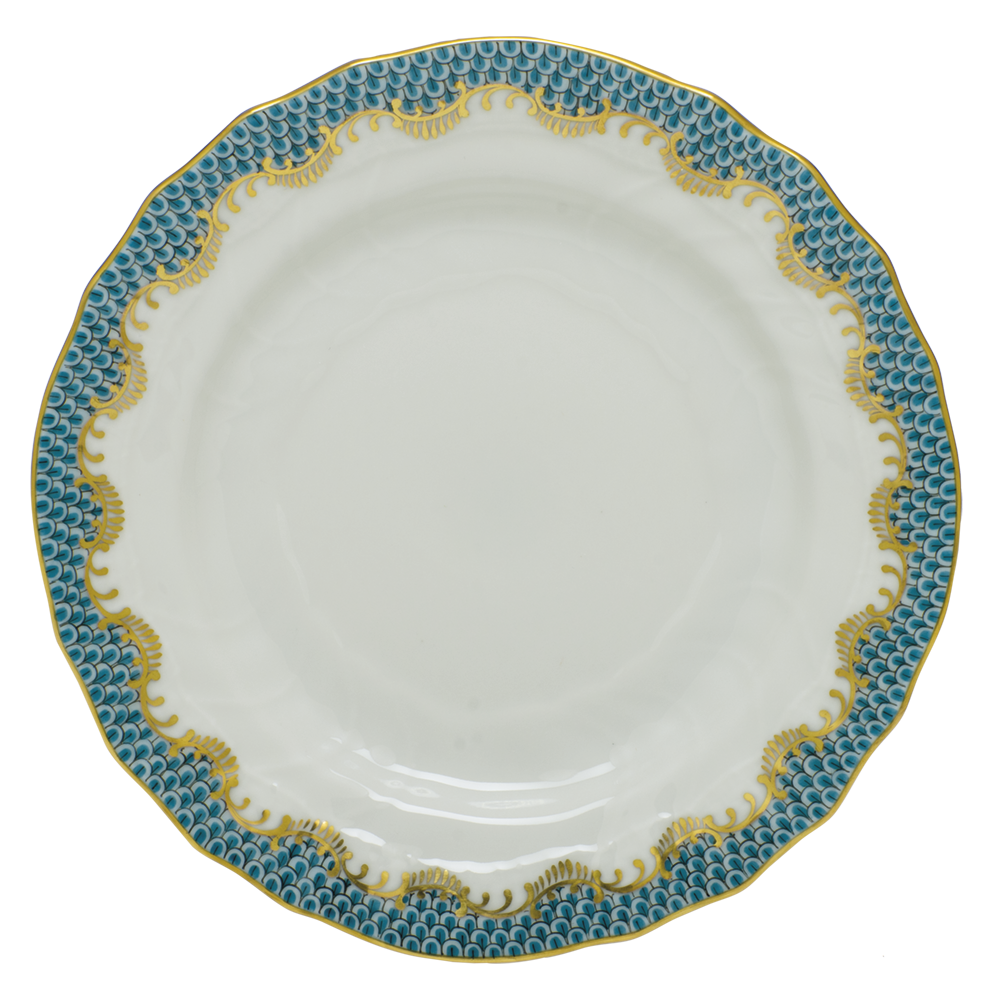 Princess Victoria Turquoise Bread And Butter Plate 6"d