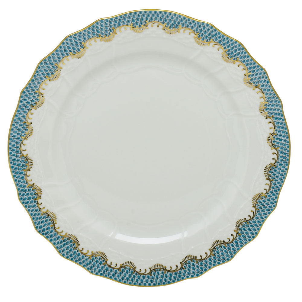 Herend A-etqh Service Plate 11"d - Turquoise