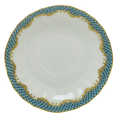 Herend A-etqh Canton Saucer 5.5"d - Turquoise