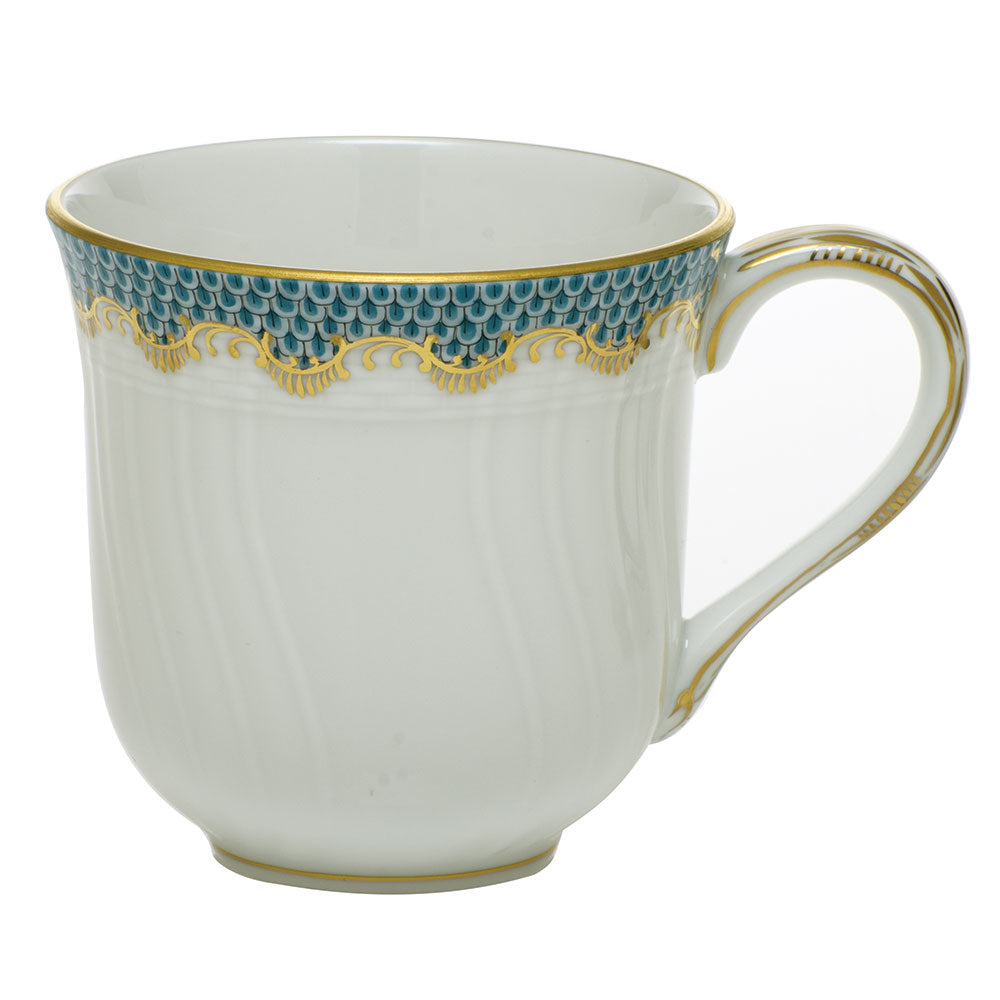 Herend A-etqh Mug (10 Oz) 3.5"h - Turquoise