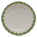 Herend White W/green Border Service Plate 11"d - Jade