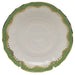 Herend White W/green Border Canton Saucer 5.5"d - Jade