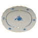 Herend Chinese Bouquet Blue Platter  17"l X 12.5"w - Blue