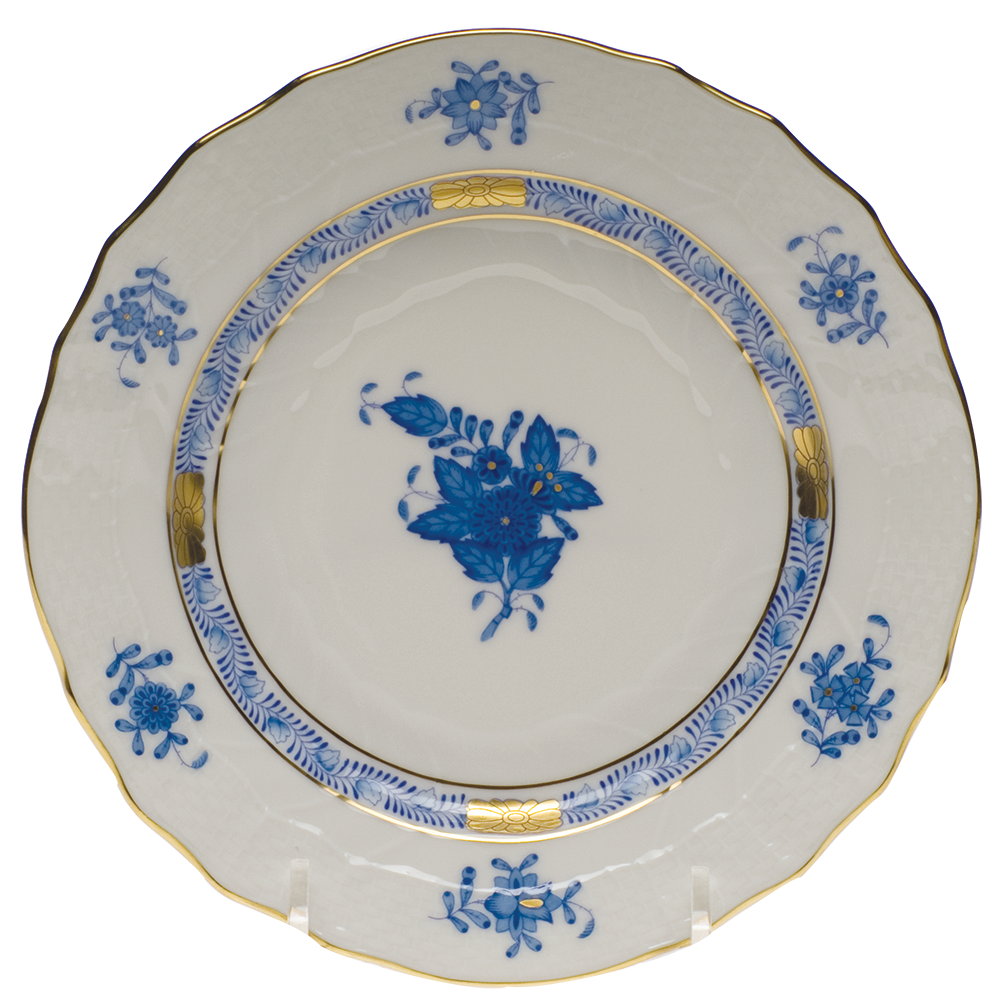 Chinese Bouquet Blue Bread And Butter Plate 6"d - Blue