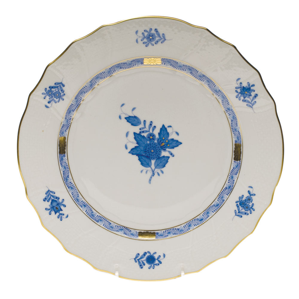 Herend Chinese Bouquet Blue Dinner Plate  10.5"d - Blue
