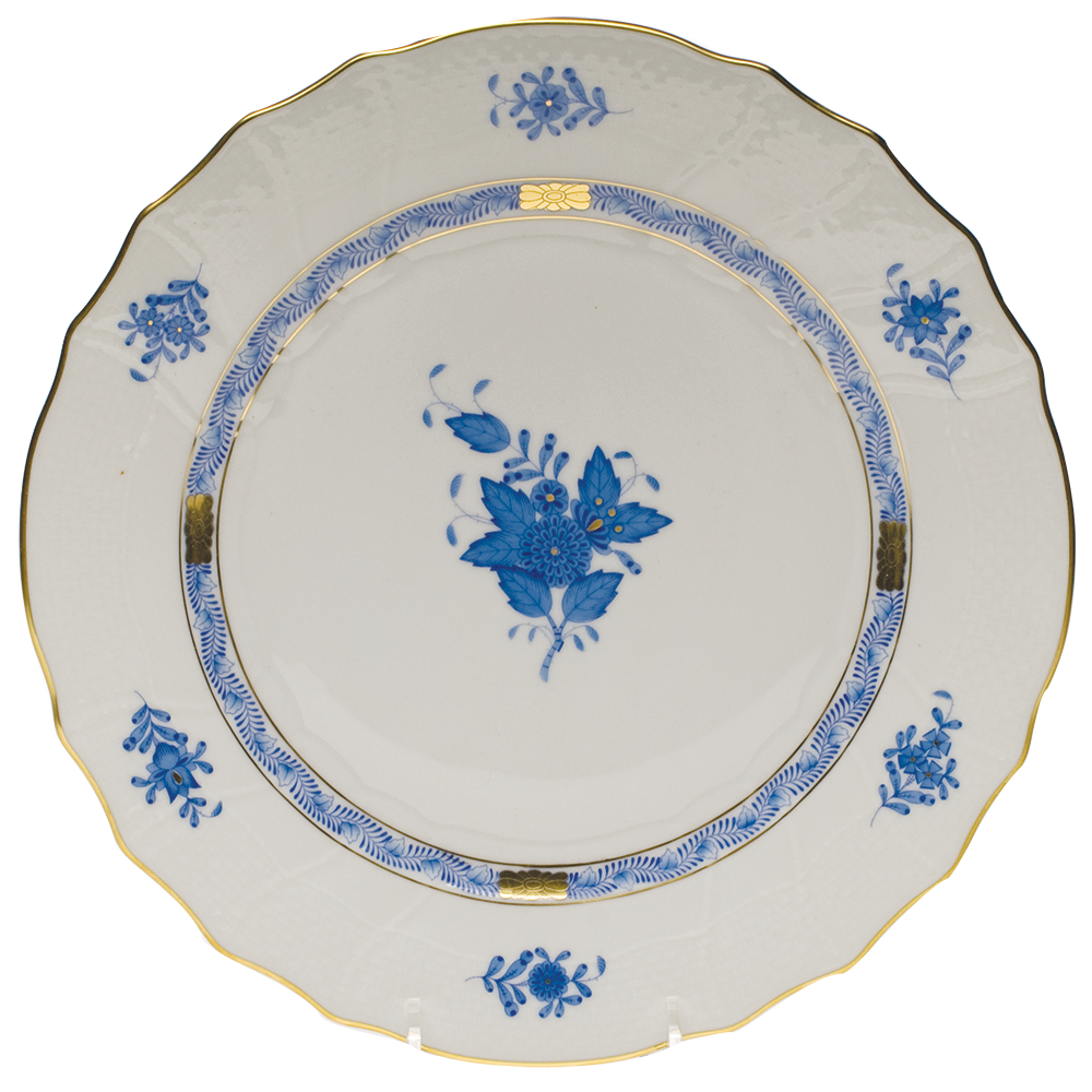 Chinese Bouquet Blue Dinner Plate  10.5"d
