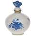 Herend Chinese Bouquet Blue Perfume W/butterfly  4"w X 5"h - Blue