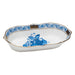 Herend Chinese Bouquet Blue Narrow Pin Dish 5"l X 1"h - Blue