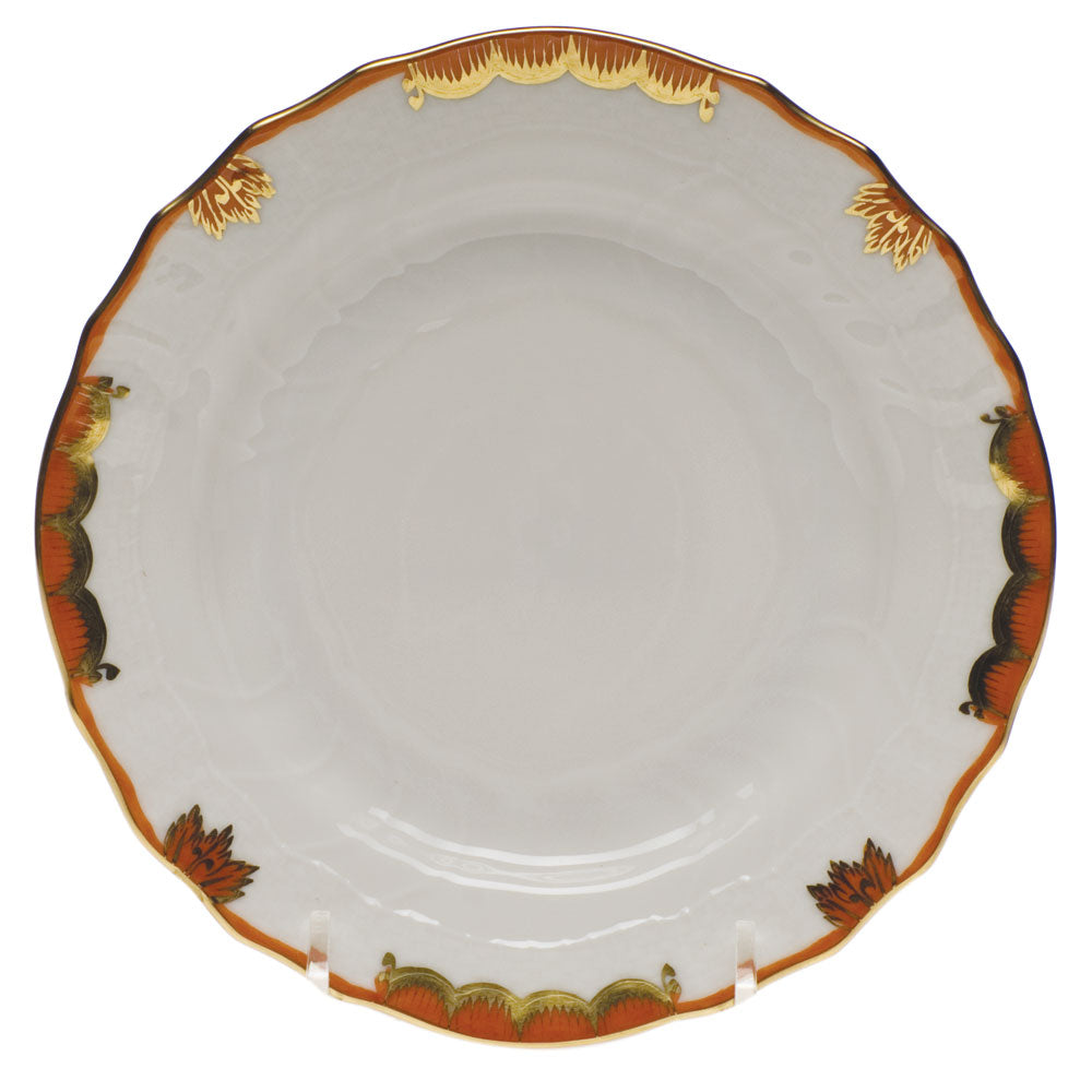 Herend Princess Victoria Rust Bread And Butter Plate 6"d - Rust