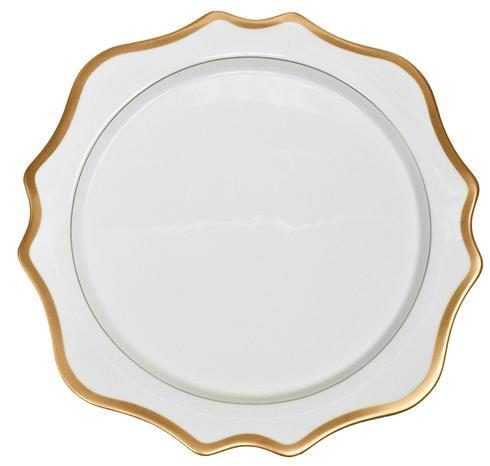 Anna Weatherley Antique White/Gold Charger