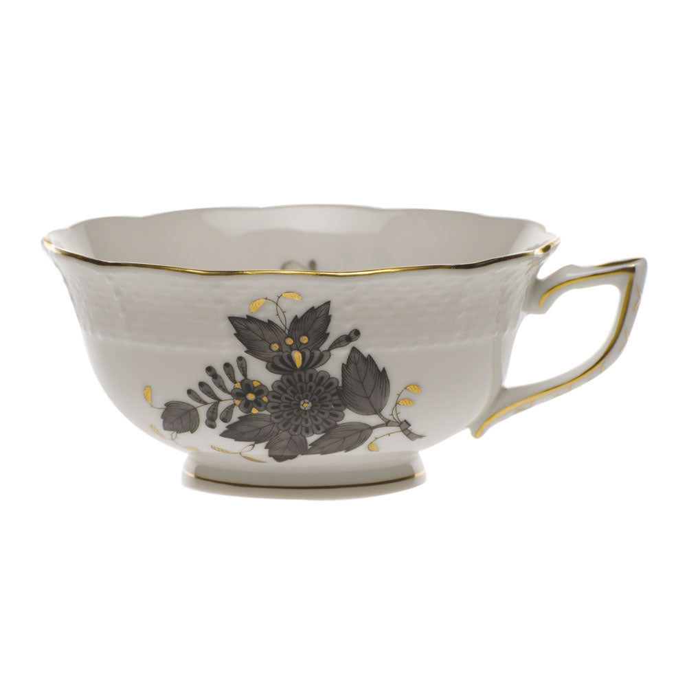 Herend Chinese Bouquet Black Tea Cup (8 Oz) - Black