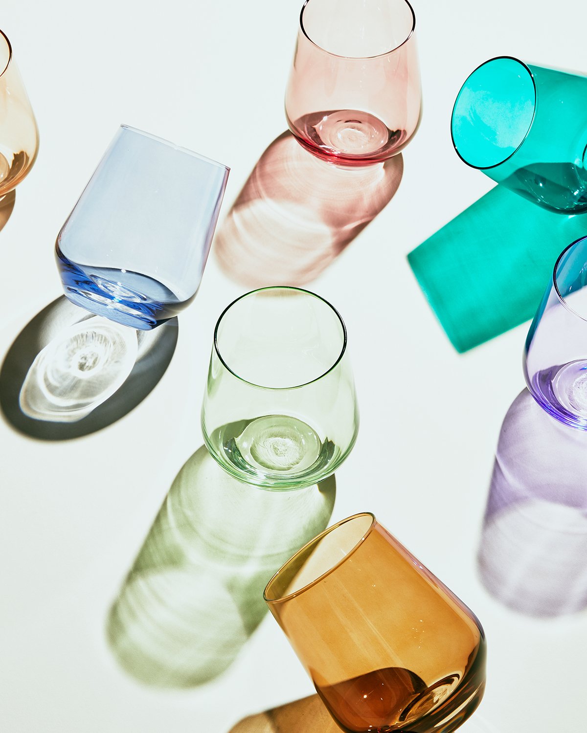 Estelle Colored Glass Wine Glass - Thumbnail 2