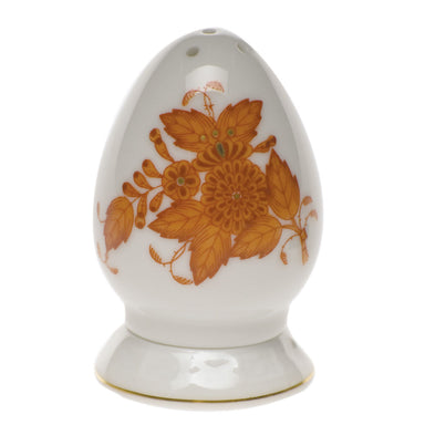 Herend Chinese Bouquet Rust Salt Shaker Multi Hole  2.5"h - Rust