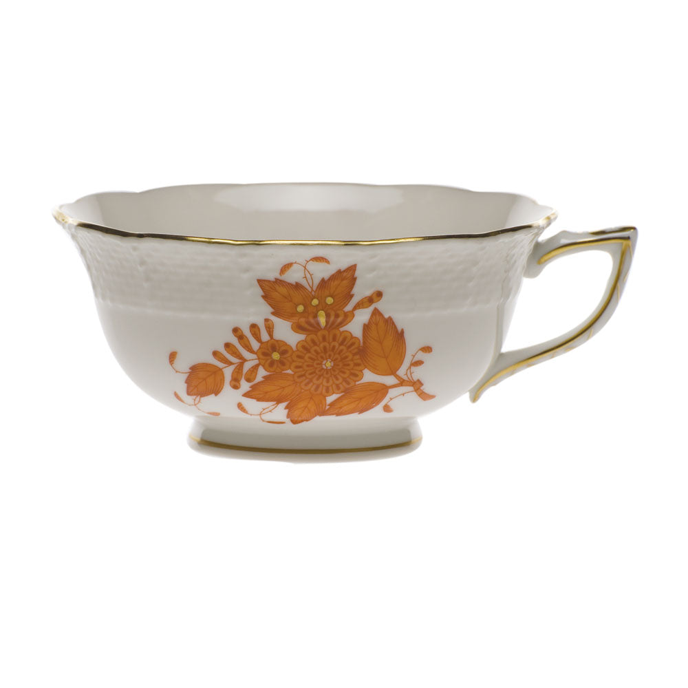 Herend Chinese Bouquet Rust Tea Cup  (8 Oz) - Rust