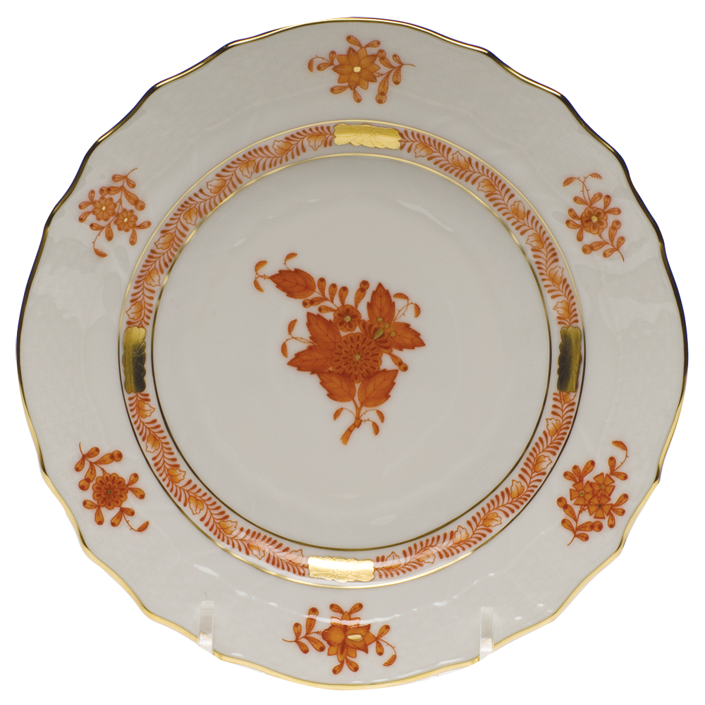 Chinese Bouquet Rust Bread And Butter Plate 6"d