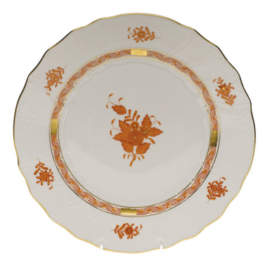 Herend Chinese Bouquet Rust Dinner Plate  10.5"d - Rust