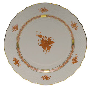 Herend Chinese Bouquet Rust Service Plate  11"d - Rust