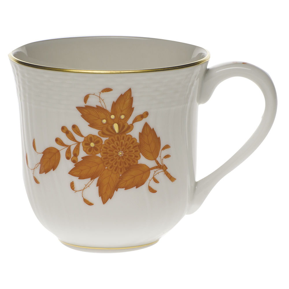 Chinese Bouquet Rust Mug  (10 Oz) 3.5"h