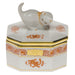 Herend Chinese Bouquet Rust Small Octagonal Box - Cat 2.5"l X 2.5"w - Rust