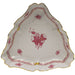 Herend Chinese Bouquet Raspberry Triangle Dish  9.5"l - Raspberry
