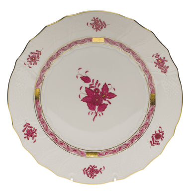 Herend Chinese Bouquet Raspberry Dinner Plate  10.5"d - Raspberry