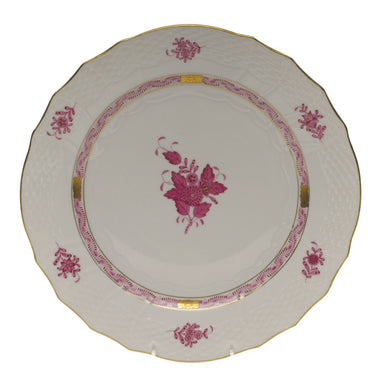 Herend Chinese Bouquet Raspberry Service Plate  11"d - Raspberry