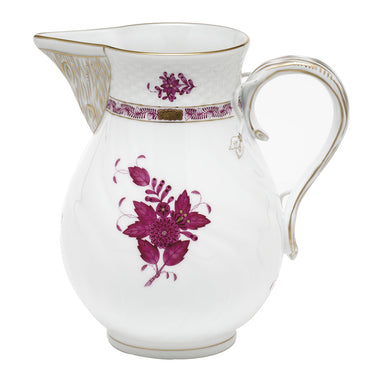 Herend Chinese Bouquet Raspberry Pitcher (60 Oz) 7.75"h - Raspberry