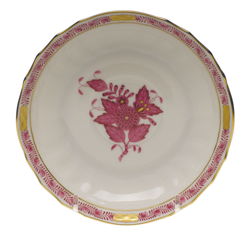 Herend Chinese Bouquet Raspberry Canton Saucer  5.5"d - Raspberry