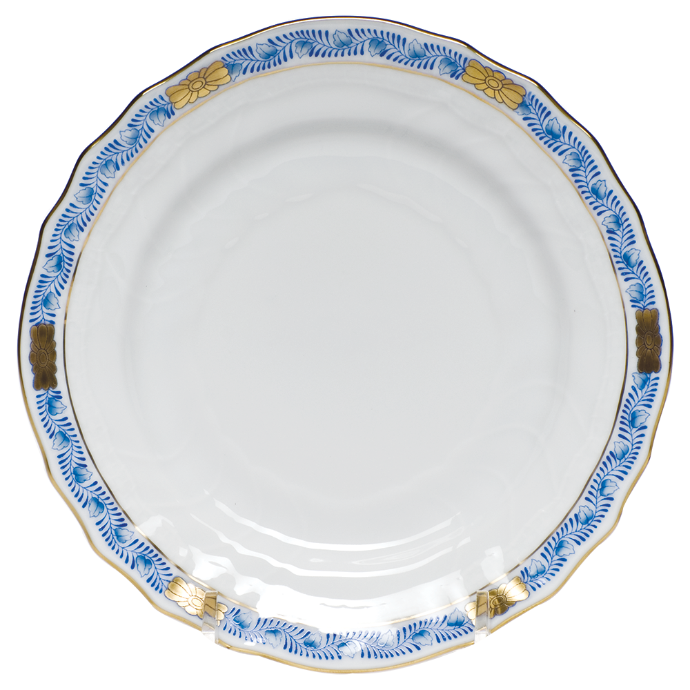 Chinese Bqt Garland Blue Bread And Butter Plate 6"d - Blue