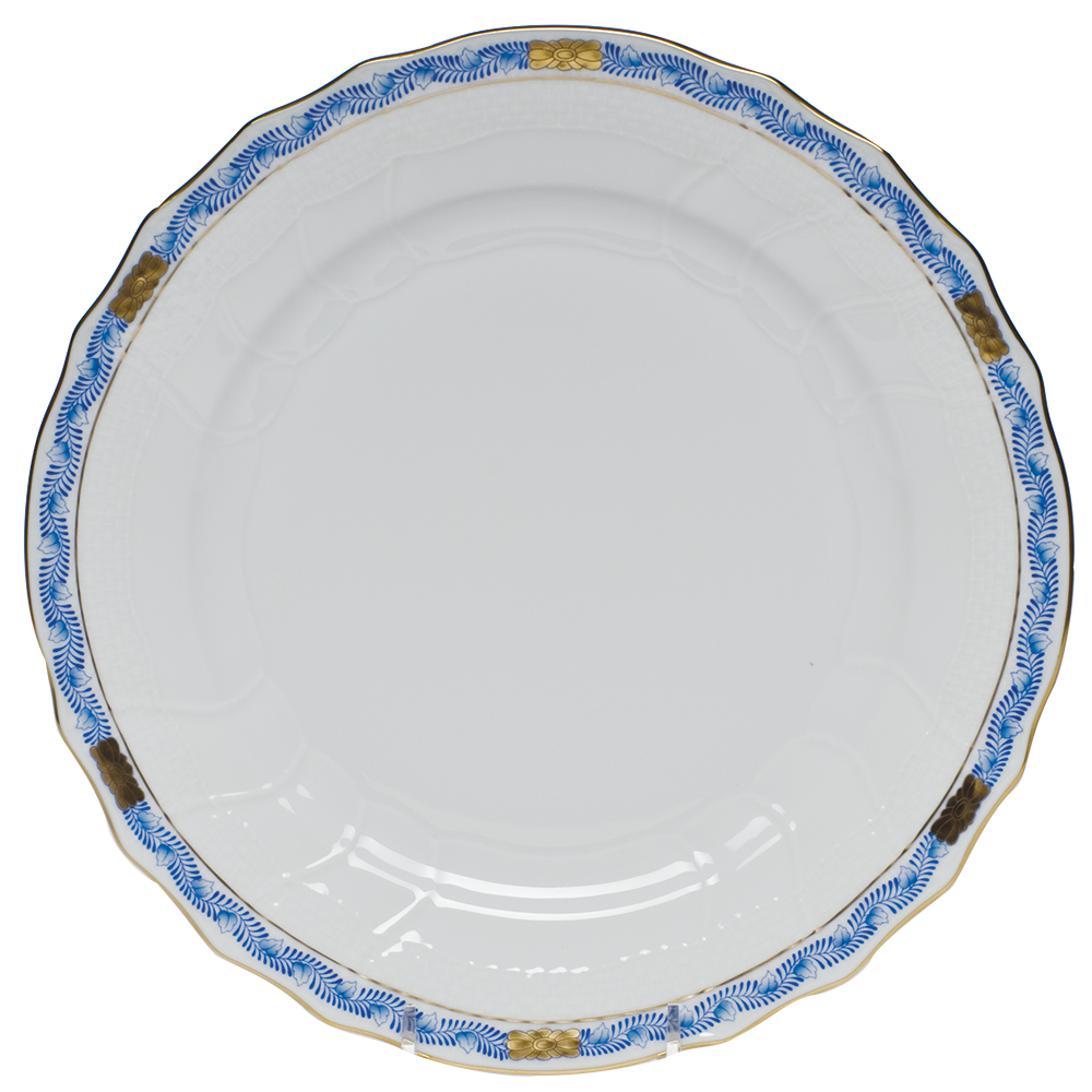 Chinese Bqt Garland Blue Dinner Plate 10.5"d - Blue