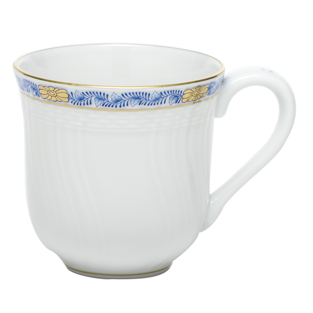 Chinese Bouquet Garland Blue Mug (10 Oz) 3.5"h - Blue